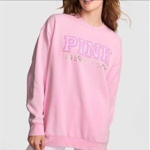 Pink x LOVESHACKFANCY Pink pullover sweater